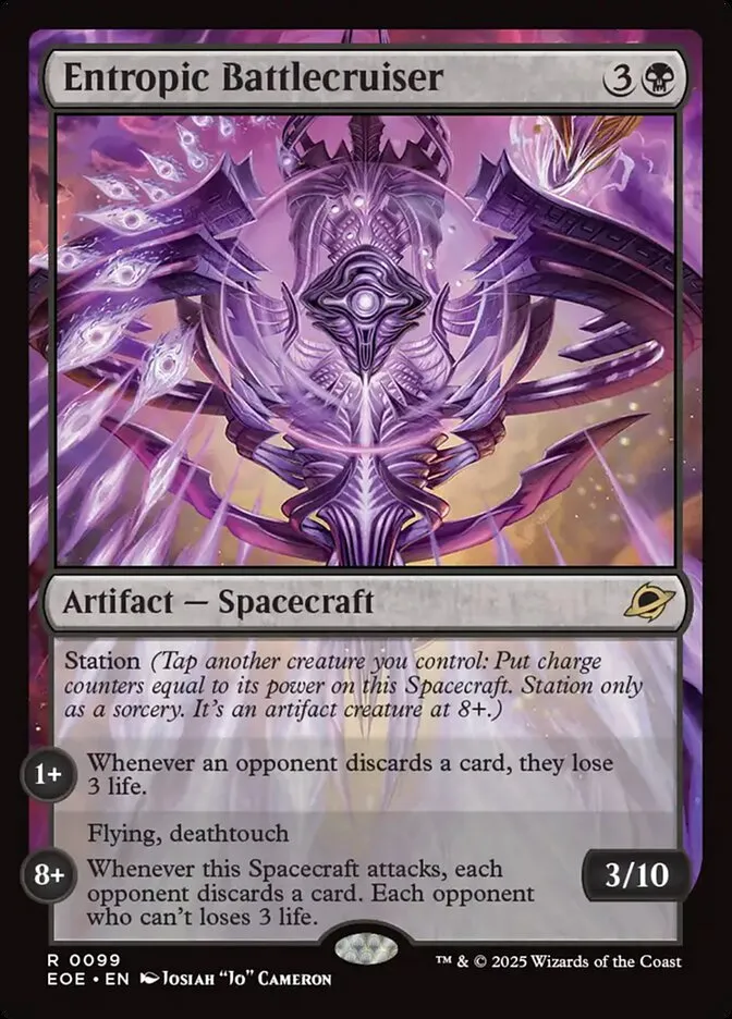 2025 Edge of Eternities Entropic Battlecruiser #99 rare card image