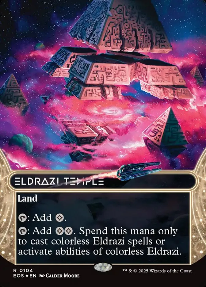 2025 Edge of Eternities: Stellar Sights Eldrazi Temple #104 rare card image