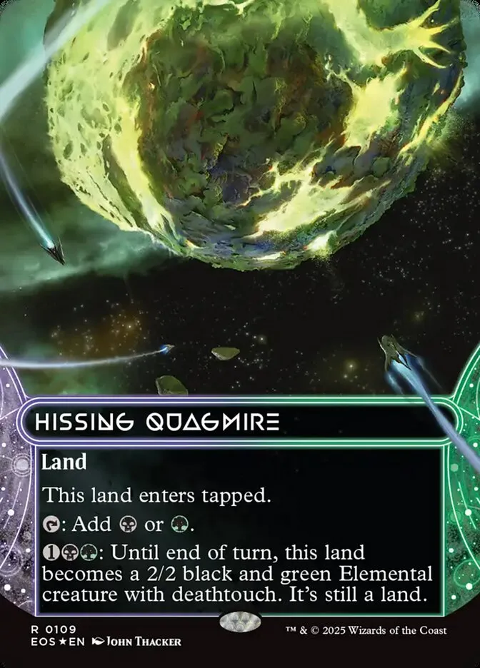 2025 Edge of Eternities: Stellar Sights Hissing Quagmire #109 rare card image