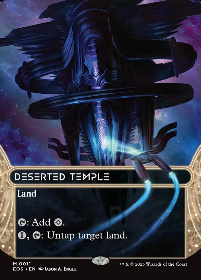 2025 Edge of Eternities: Stellar Sights Deserted Temple #11 mythic card image