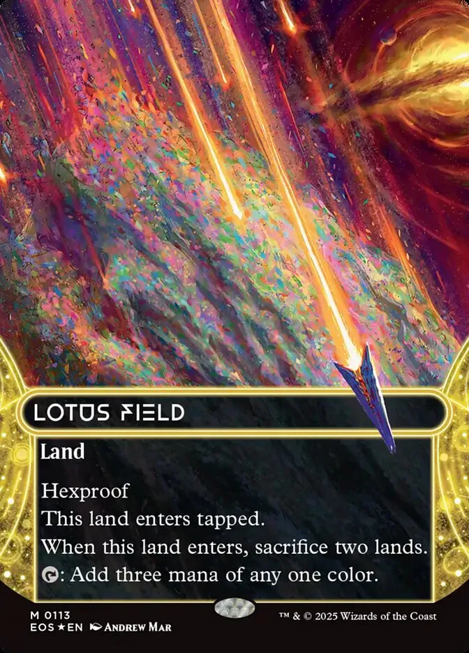 2025 Edge of Eternities: Stellar Sights Lotus Field #113 mythic card image