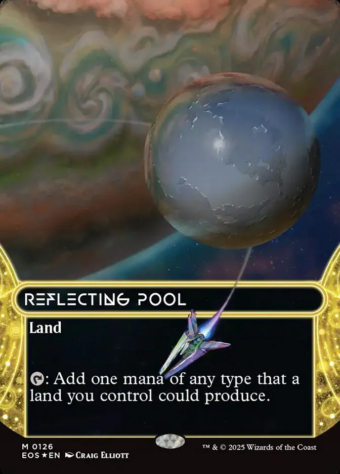 2025 Edge of Eternities: Stellar Sights Reflecting Pool #126 mythic card image