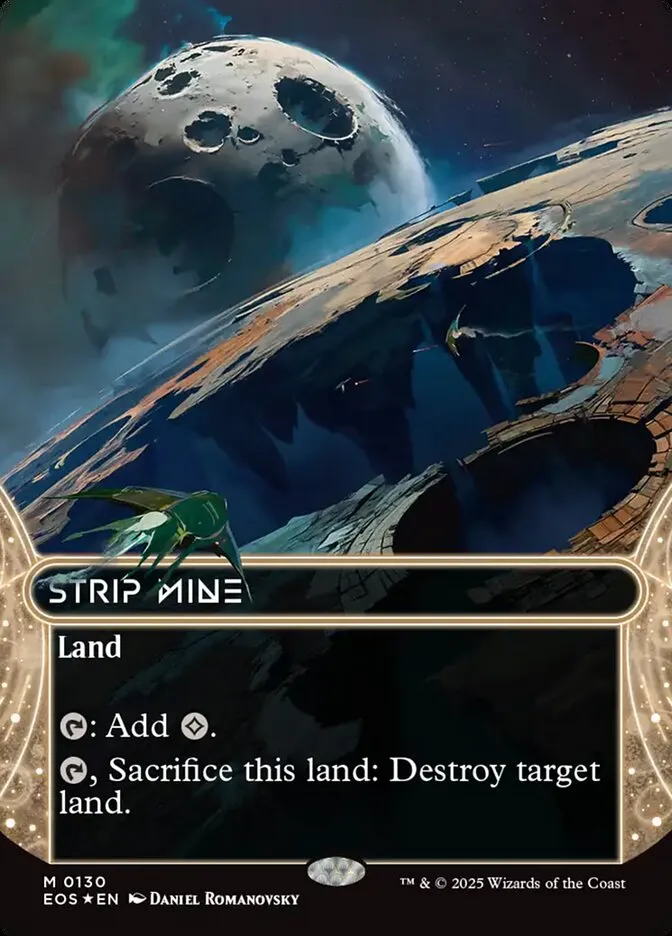 2025 Edge of Eternities: Stellar Sights Strip Mine #130 mythic card image
