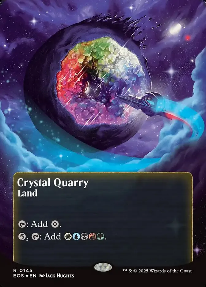 2025 Edge of Eternities: Stellar Sights Crystal Quarry #145 rare card image