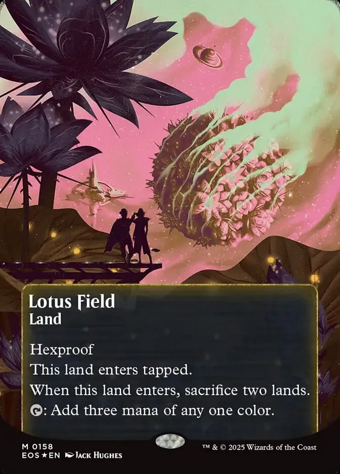 2025 Edge of Eternities: Stellar Sights Lotus Field #158 mythic card image