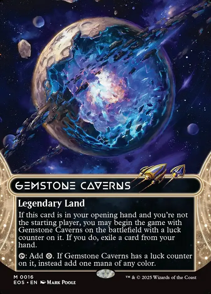 2025 Edge of Eternities: Stellar Sights Gemstone Caverns #16 mythic card image