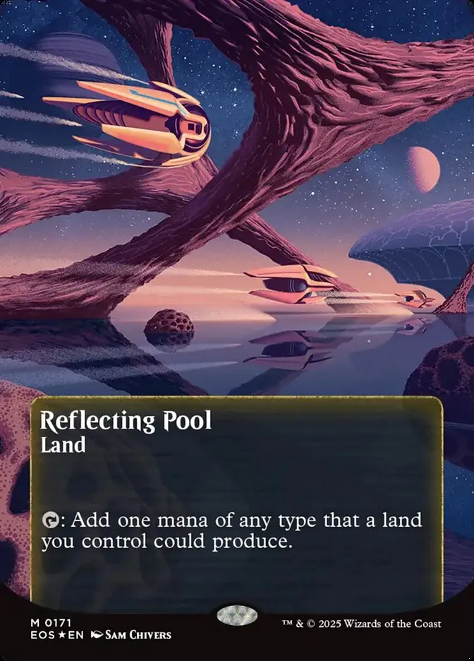 2025 Edge of Eternities: Stellar Sights Reflecting Pool #171 mythic card image