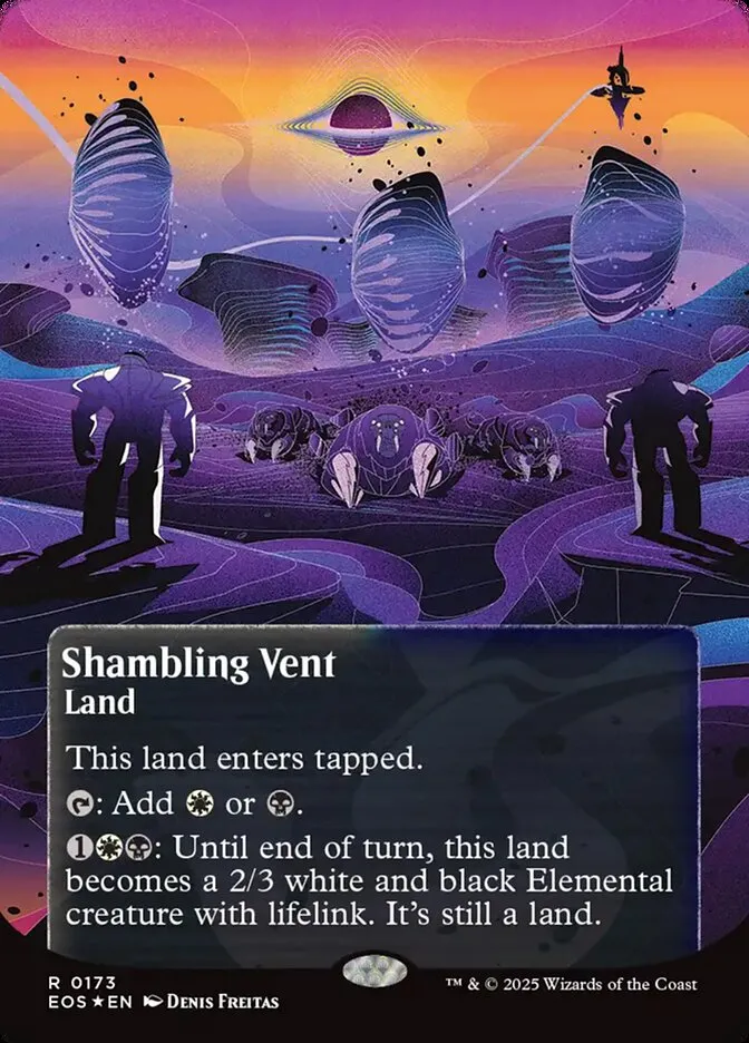 2025 Edge of Eternities: Stellar Sights Shambling Vent #173 rare card image