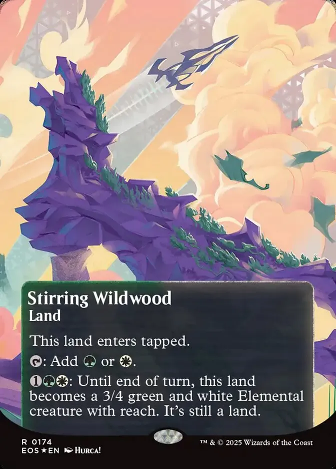 2025 Edge of Eternities: Stellar Sights Stirring Wildwood #174 rare card image