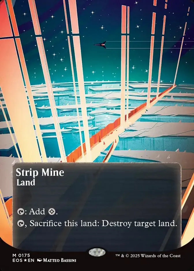 2025 Edge of Eternities: Stellar Sights Strip Mine #175 mythic card image