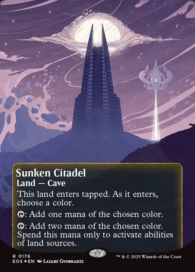 2025 Edge of Eternities: Stellar Sights Sunken Citadel #176 rare card image