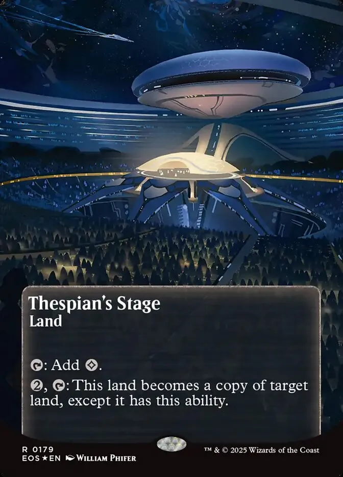 2025 Edge of Eternities: Stellar Sights Thespian's Stage #179 rare card image