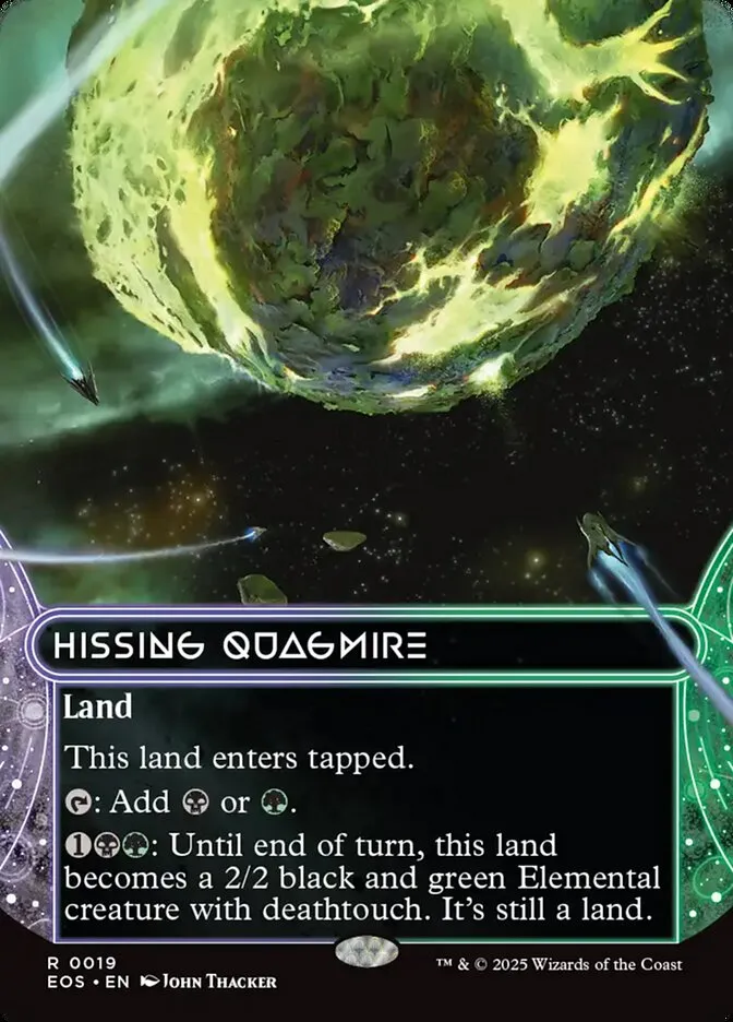 2025 Edge of Eternities: Stellar Sights Hissing Quagmire #19 rare card image
