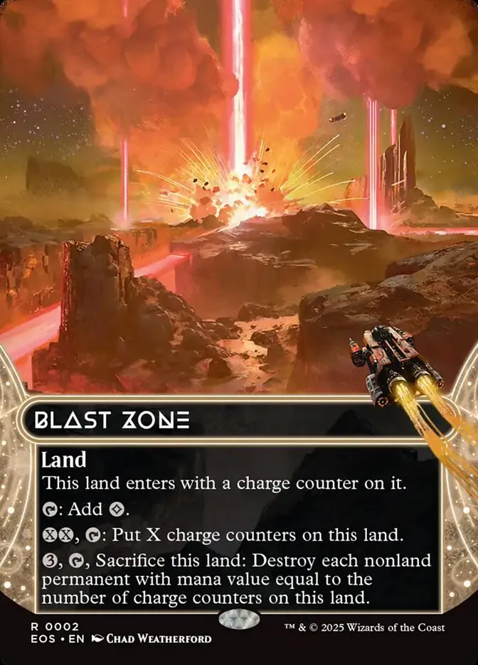 2025 Edge of Eternities: Stellar Sights Blast Zone #2 rare card image
