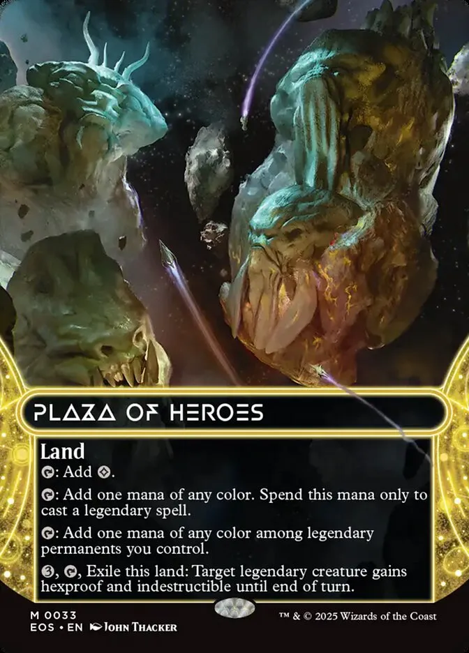 2025 Edge of Eternities: Stellar Sights Plaza of Heroes #33 mythic card image