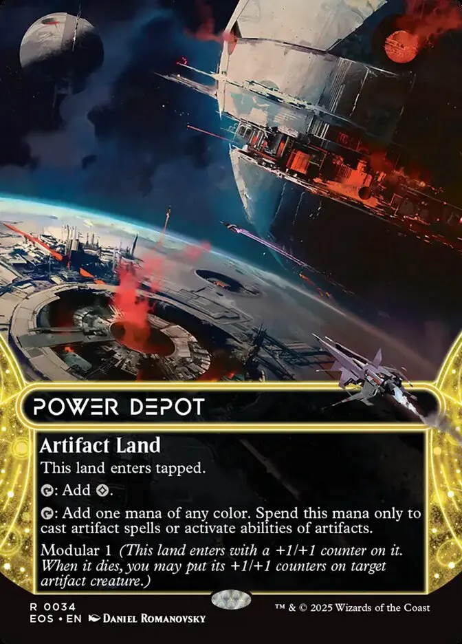 2025 Edge of Eternities: Stellar Sights Power Depot #34 rare card image