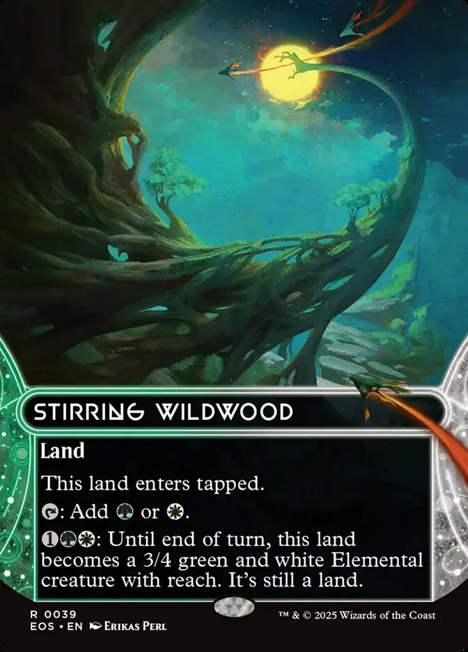 2025 Edge of Eternities: Stellar Sights Stirring Wildwood #39 rare card image