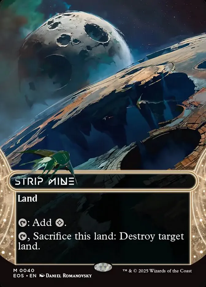 2025 Edge of Eternities: Stellar Sights Strip Mine #40 mythic card image