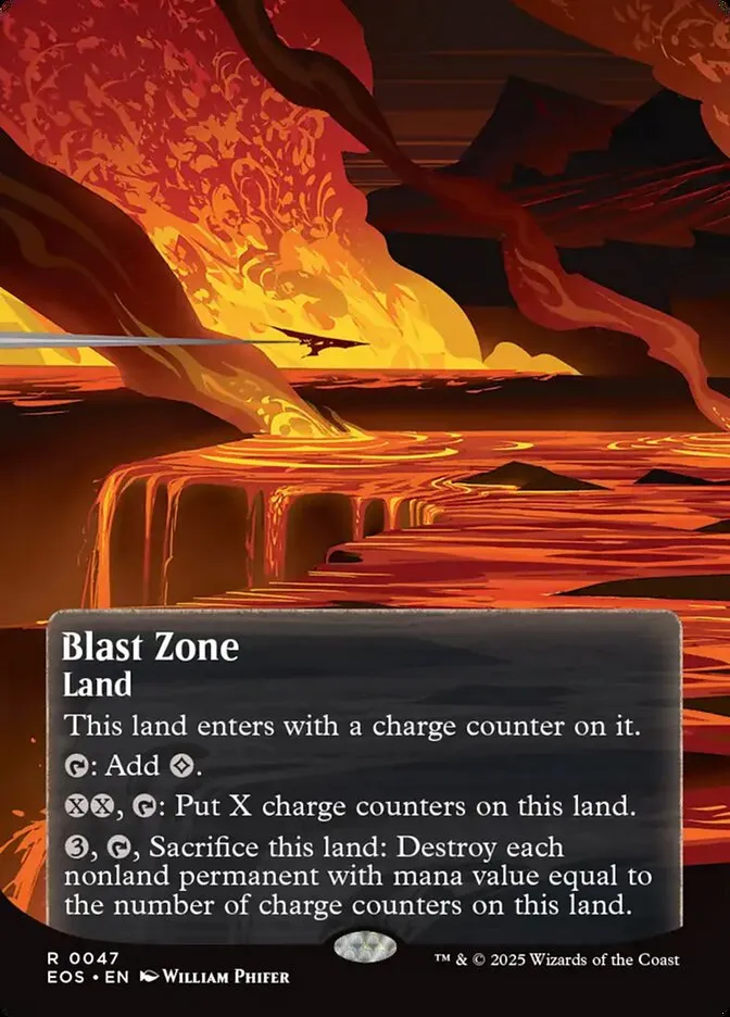2025 Edge of Eternities: Stellar Sights Blast Zone #47 rare card image