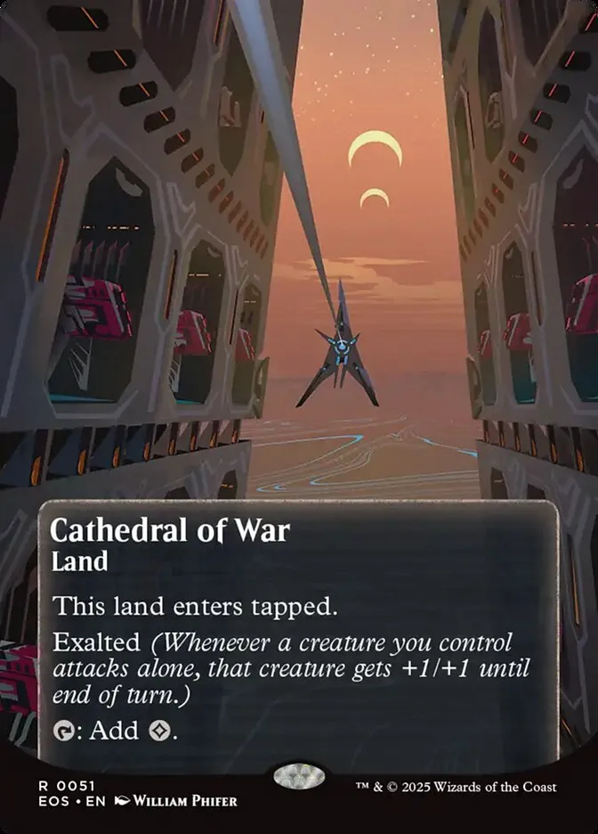 2025 Edge of Eternities: Stellar Sights Cathedral of War #51 rare card image