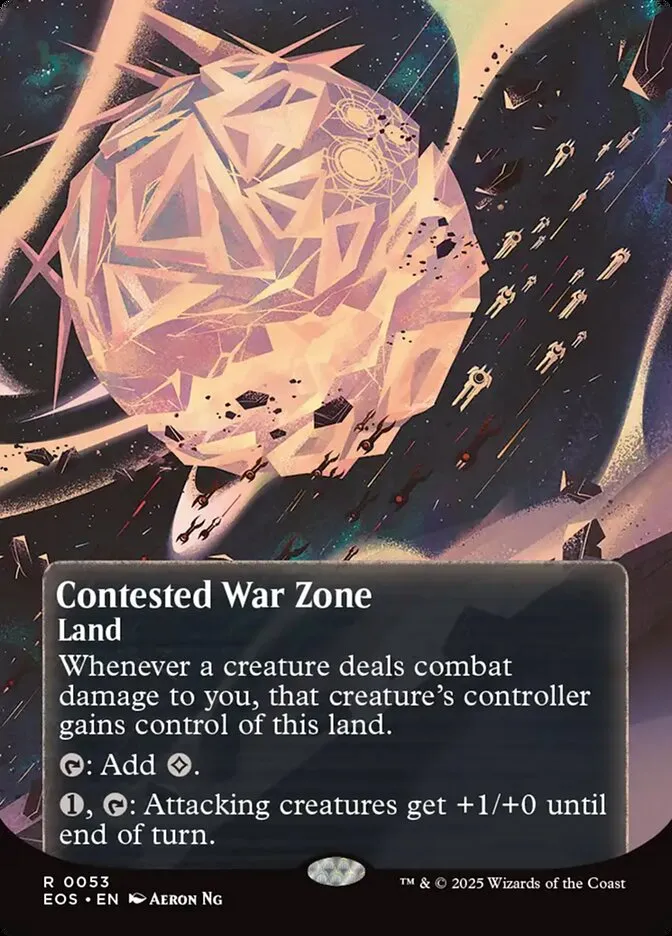 2025 Edge of Eternities: Stellar Sights Contested War Zone #53 rare card image
