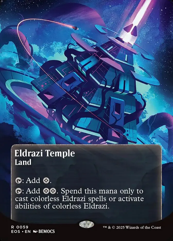 2025 Edge of Eternities: Stellar Sights Eldrazi Temple #59 rare card image