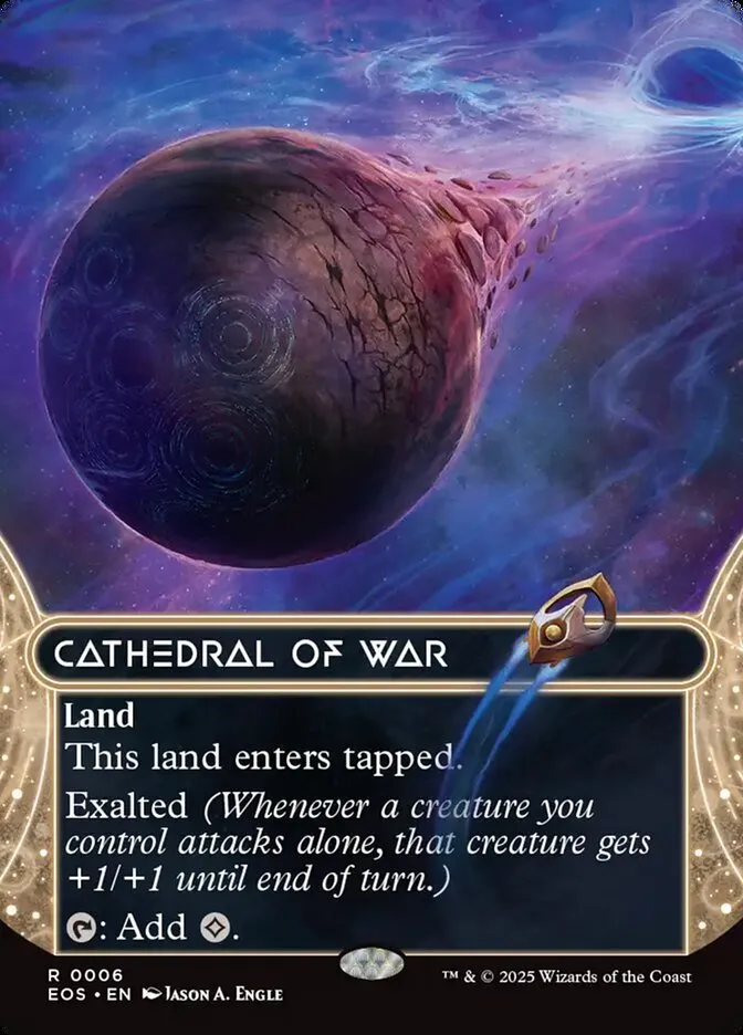 2025 Edge of Eternities: Stellar Sights Cathedral of War #6 rare card image