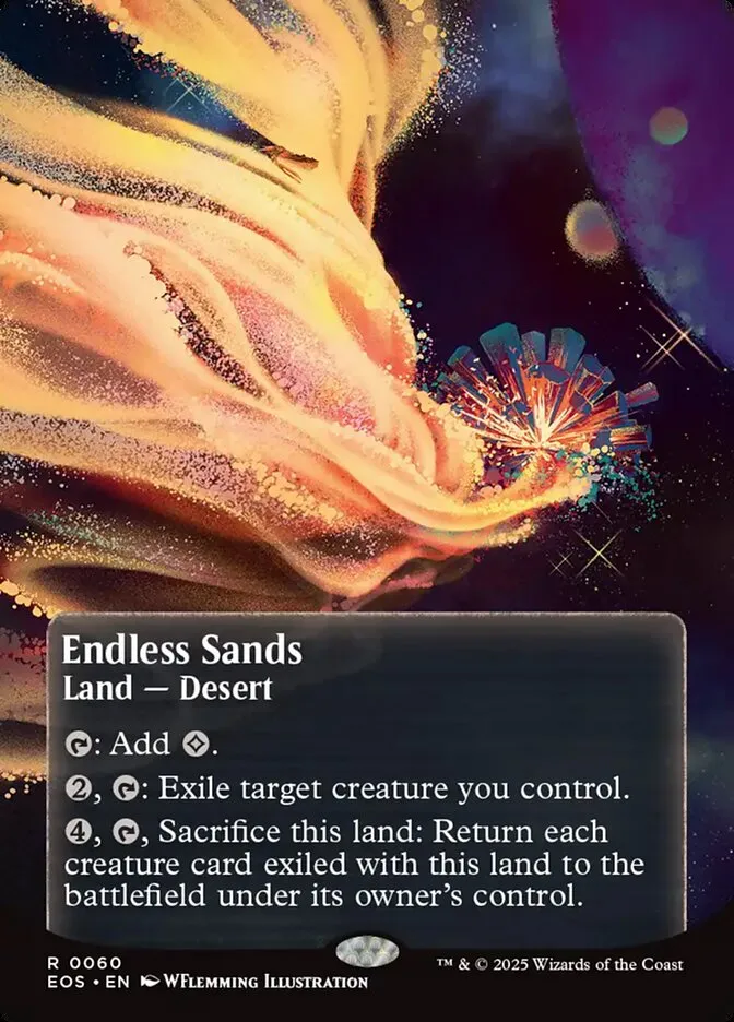 2025 Edge of Eternities: Stellar Sights Endless Sands #60 rare card image