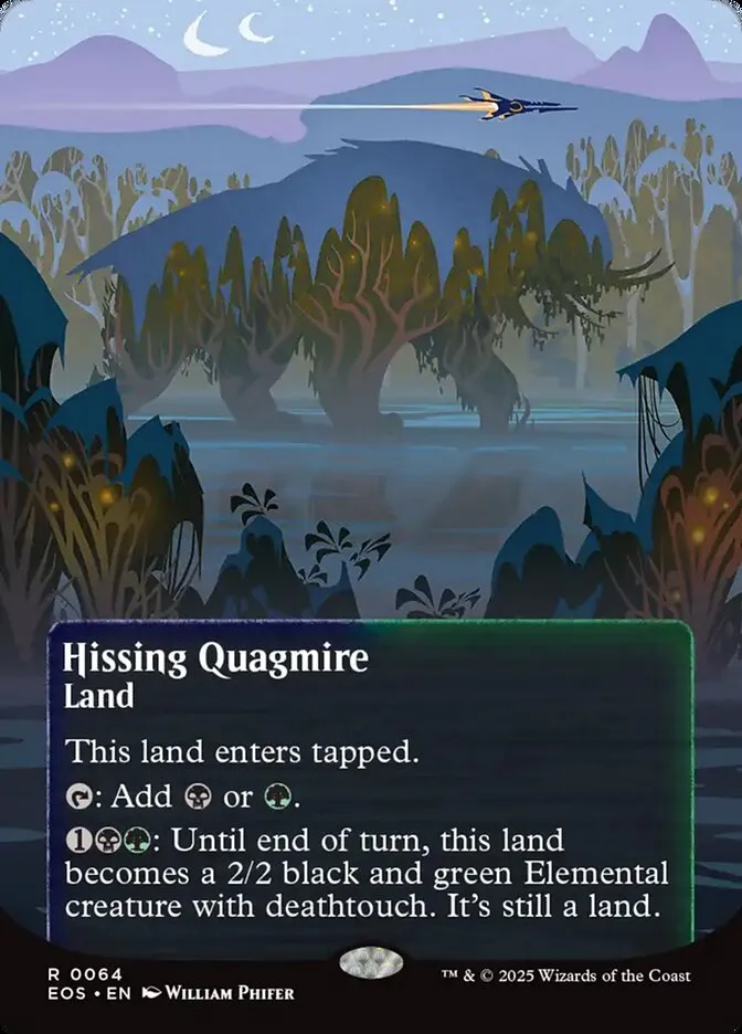 2025 Edge of Eternities: Stellar Sights Hissing Quagmire #64 rare card image