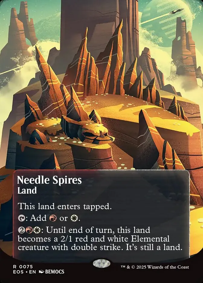 2025 Edge of Eternities: Stellar Sights Needle Spires #75 rare card image