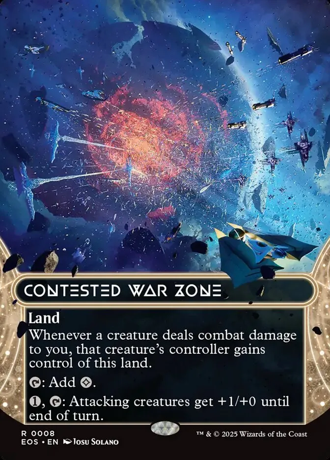2025 Edge of Eternities: Stellar Sights Contested War Zone #8 rare card image