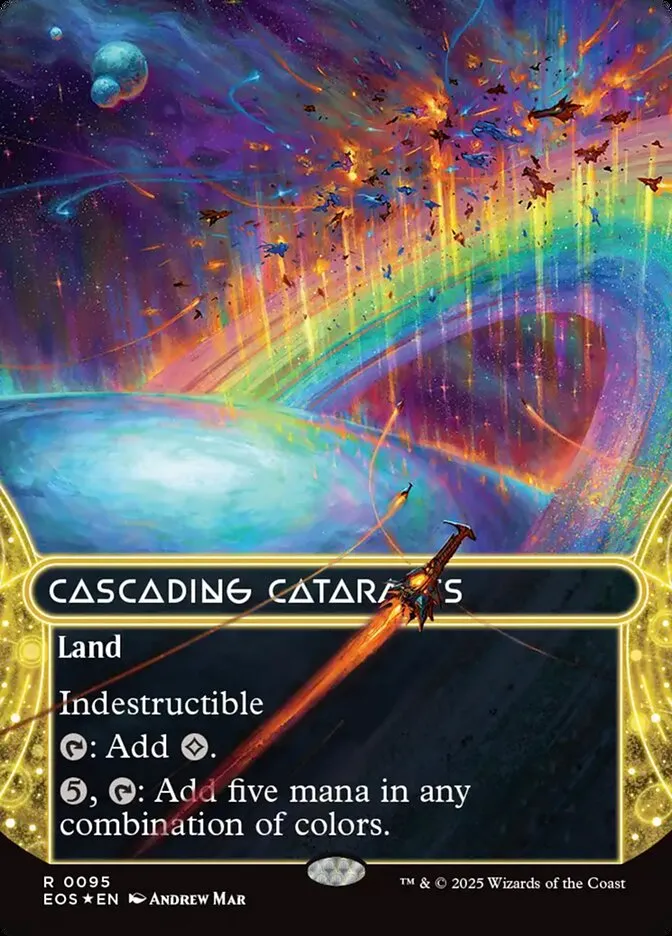 2025 Edge of Eternities: Stellar Sights Cascading Cataracts #95 rare card image