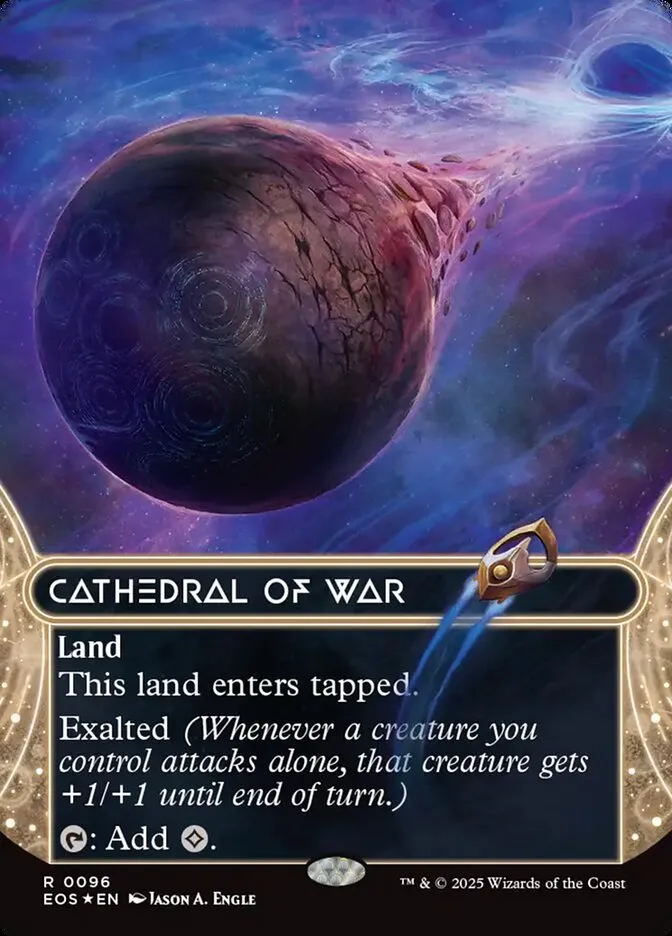 2025 Edge of Eternities: Stellar Sights Cathedral of War #96 rare card image