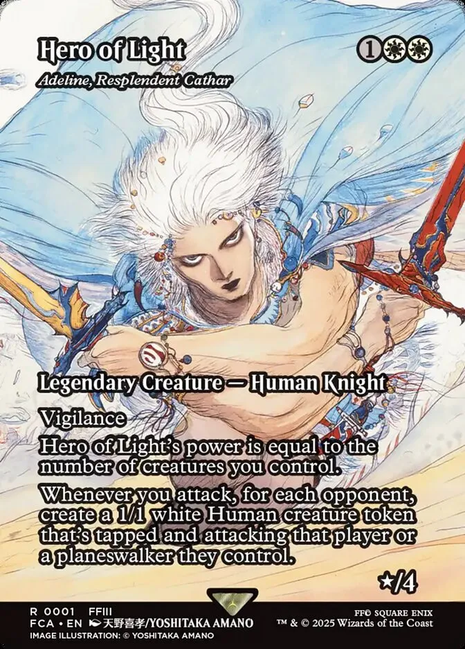 2025 Final Fantasy: Through the Ages Adeline, Resplendent Cathar rare #1 rare card image