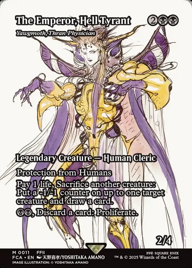 2025 Final Fantasy: Through the Ages Yawgmoth, Thran Physician mythic #11 mythic card image