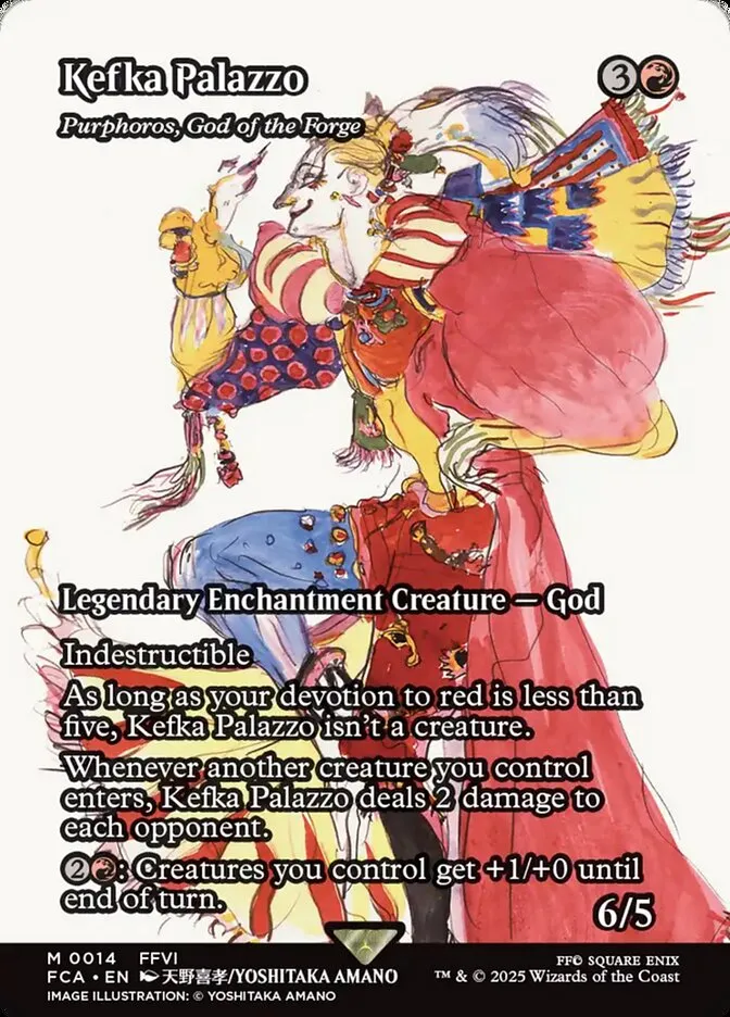 2025 Final Fantasy: Through the Ages Purphoros, God of the Forge mythic #14 mythic card image