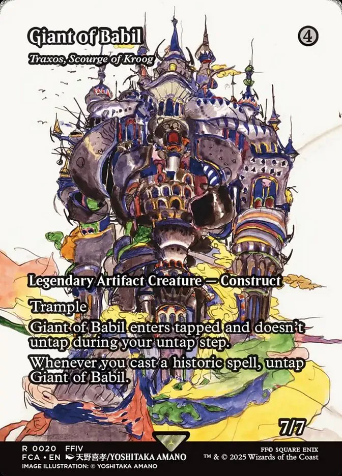 2025 Final Fantasy: Through the Ages Traxos, Scourge of Kroog rare #20 rare card image