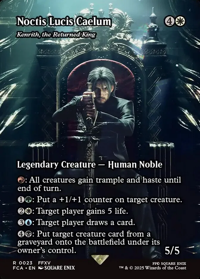2025 Final Fantasy: Through the Ages Kenrith, the Returned King rare #23 rare card image