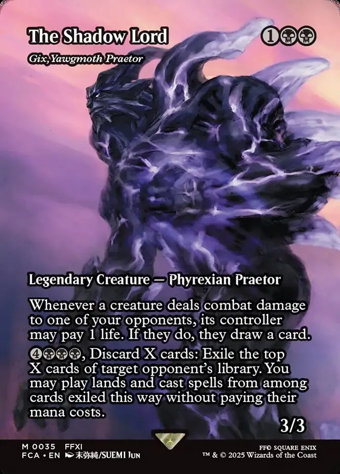 2025 Final Fantasy: Through the Ages Gix, Yawgmoth Praetor mythic #35 mythic card image