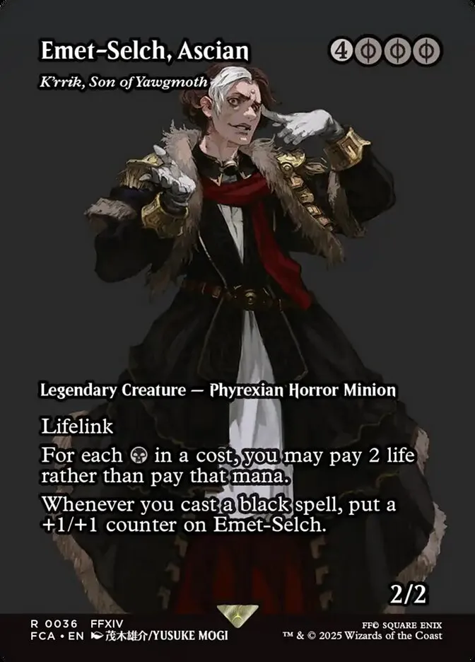 2025 Final Fantasy: Through the Ages K'rrik, Son of Yawgmoth rare #36 rare card image