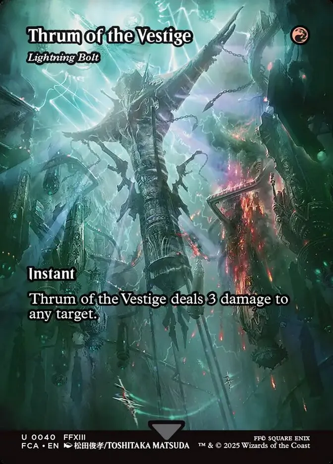 2025 Final Fantasy: Through the Ages Lightning Bolt uncommon #40 uncommon card image