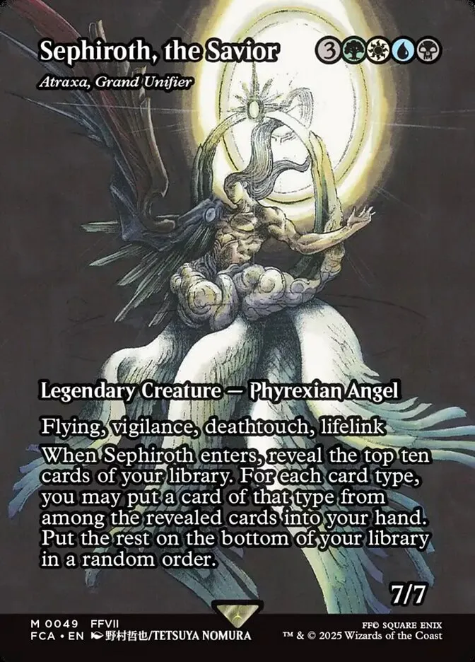 2025 Final Fantasy: Through the Ages Atraxa, Grand Unifier mythic #49 mythic card image