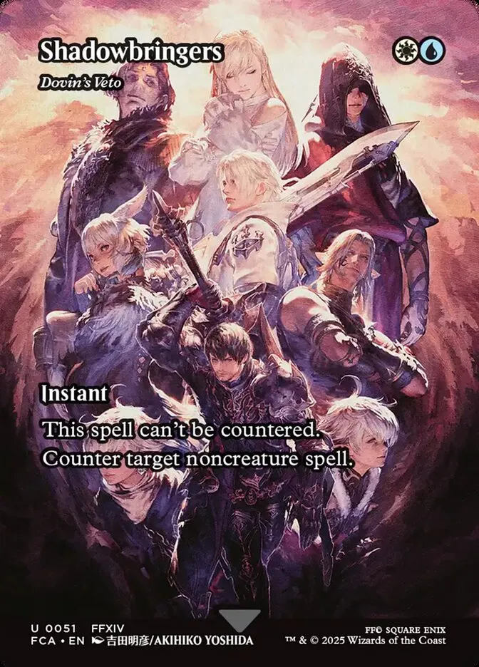 2025 Final Fantasy: Through the Ages Dovin's Veto uncommon #51 uncommon card image