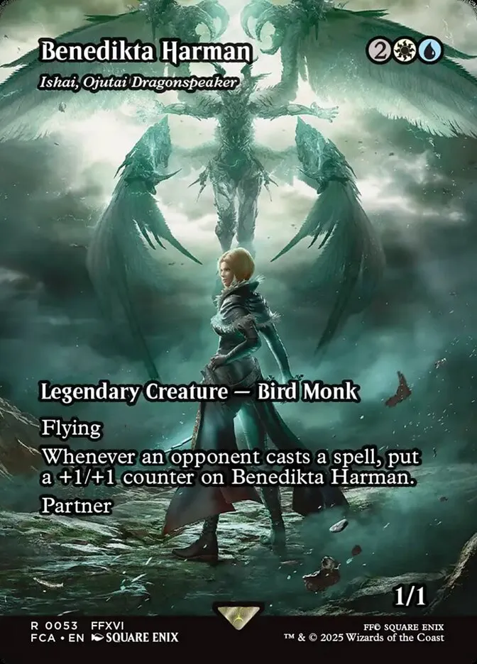 2025 Final Fantasy: Through the Ages Ishai, Ojutai Dragonspeaker rare #53 rare card image