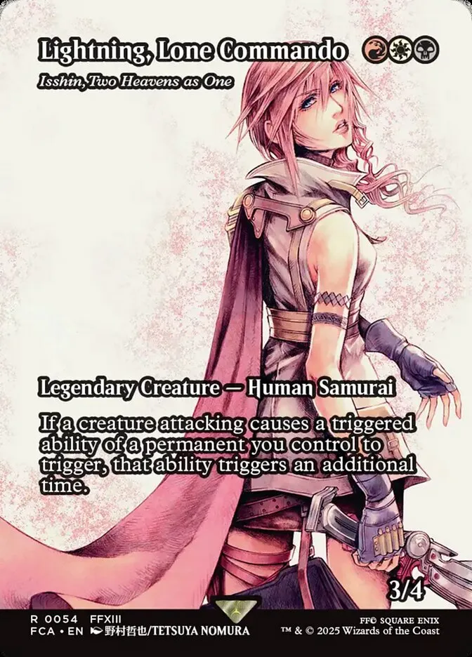 2025 Final Fantasy: Through the Ages Isshin, Two Heavens as One rare #54 rare card image
