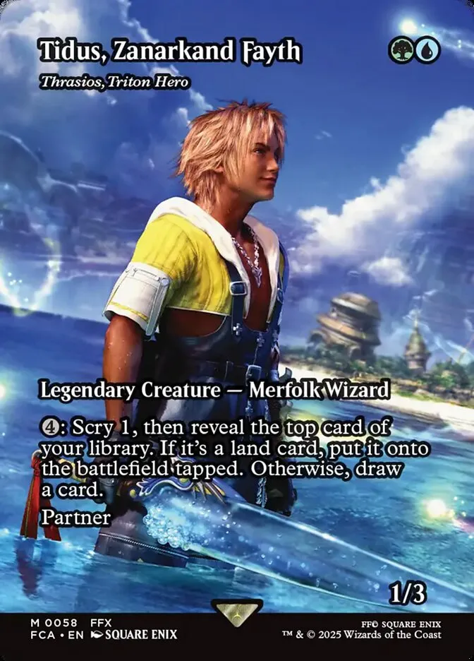 2025 Final Fantasy: Through the Ages Thrasios, Triton Hero mythic #58 mythic card image