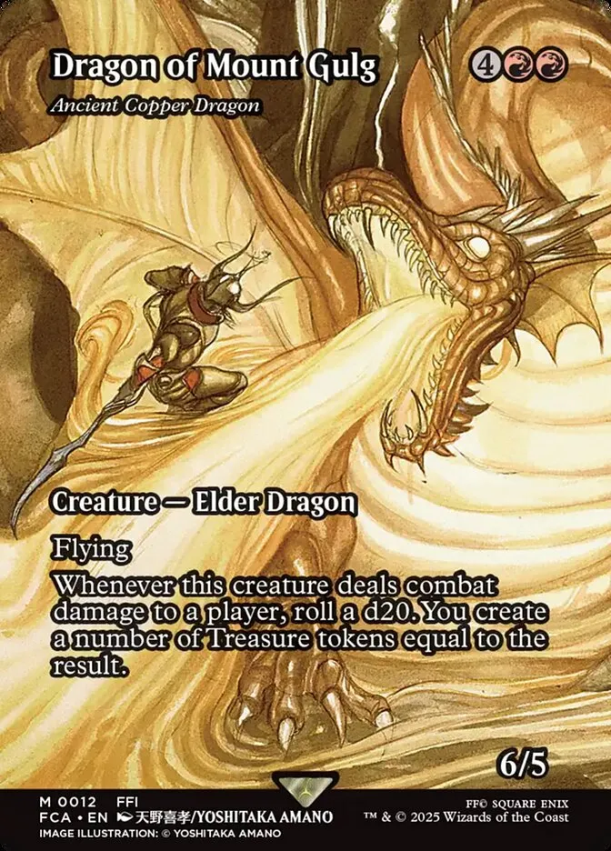 2025 Final Fantasy: Through the Ages Ancient Copper Dragon mythic #12 mythic card image
