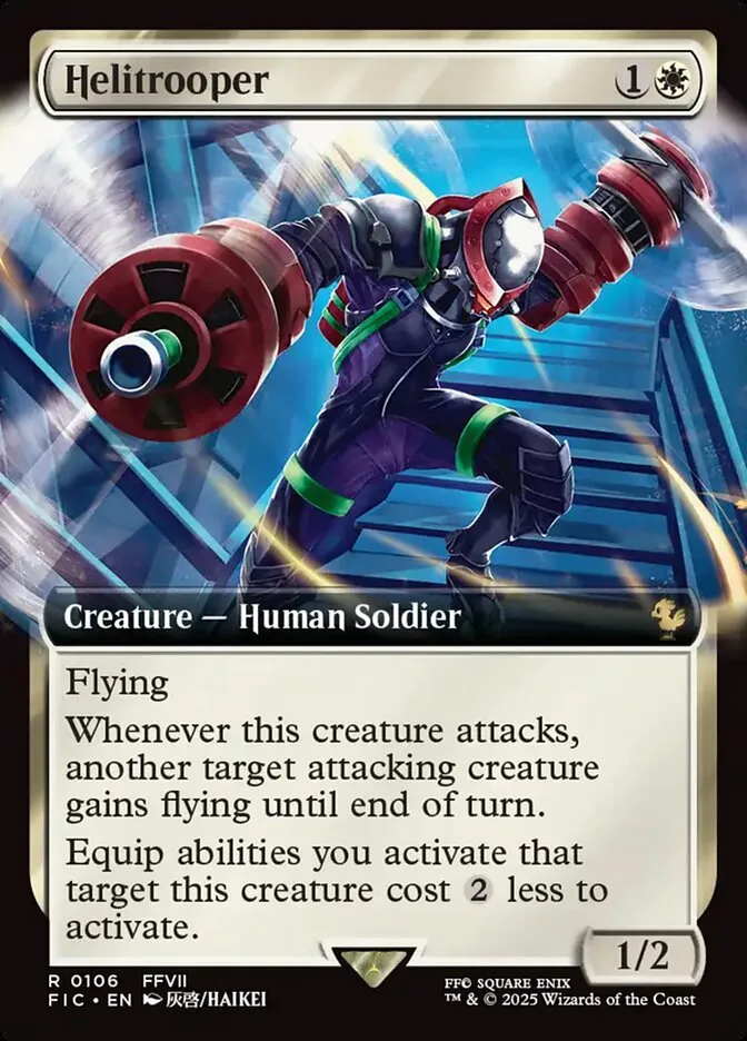 2025 Final Fantasy Commander Helitrooper [Extended Art Foil] rare #106 rare card image
