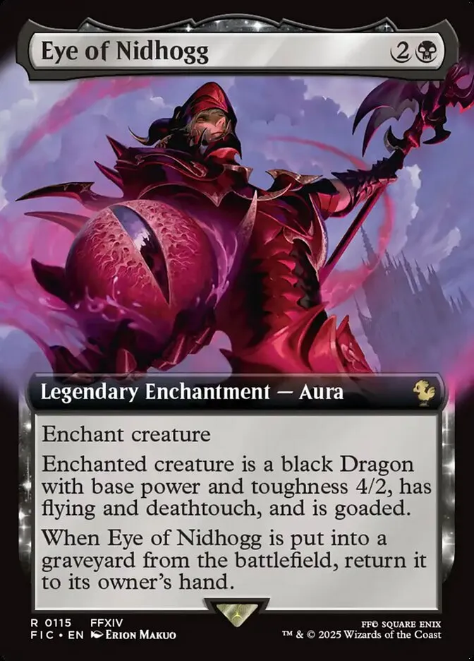 2025 Final Fantasy Commander Eye of Nidhogg [Extended Art Foil] rare #115 rare card image