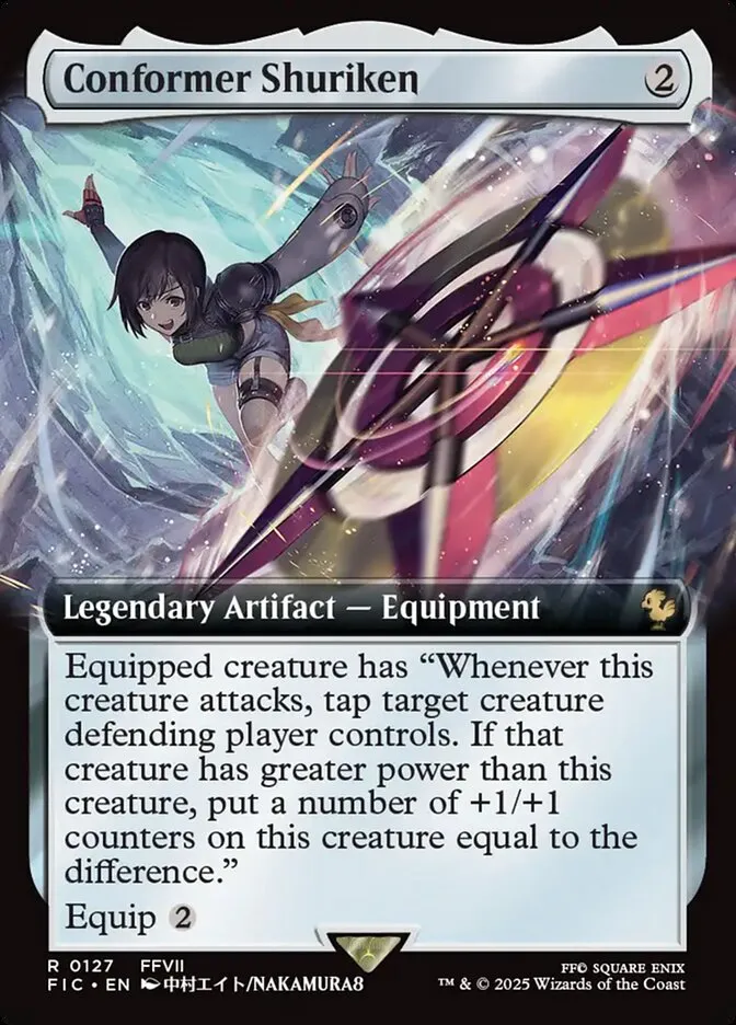 2025 Final Fantasy Commander Conformer Shuriken [Extended Art Foil] rare #127 rare card image